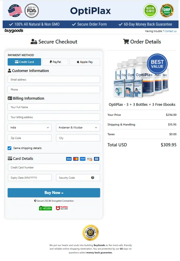 Secure Checkout Form